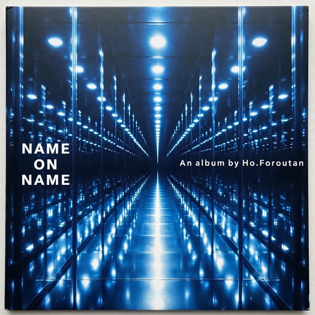The printed album sleeve, front view