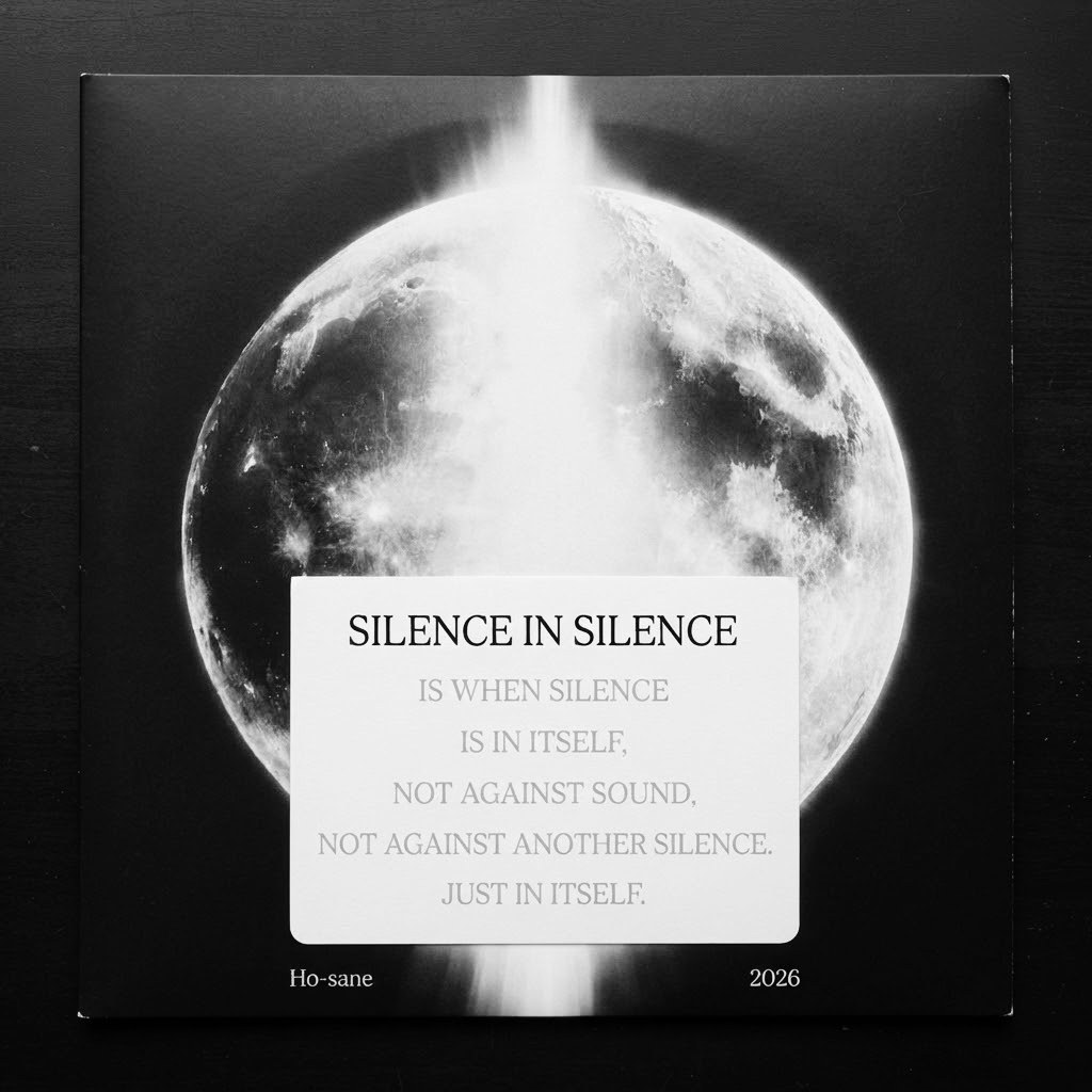 The album sleeve lying on a dark wooden surface